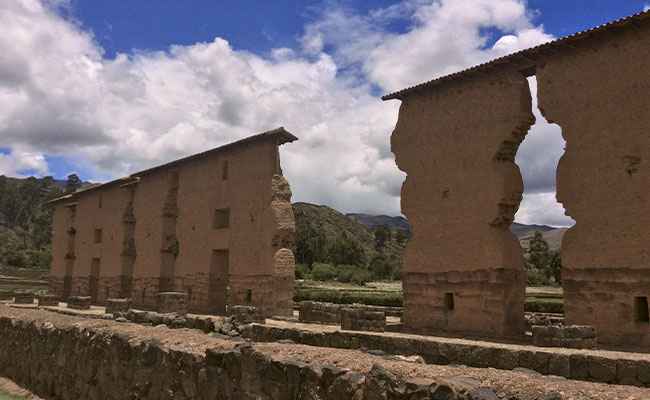 Raqchi Inca archaeological site in Cusco Peru