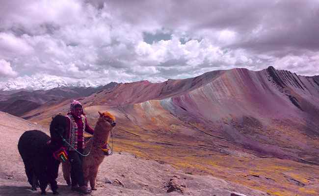Palccoyo Rainbow Mountain Peru Three Colored Mountains Andes Scenic View