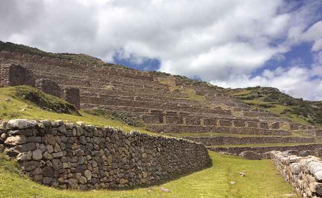 Pumamarca Ruins Sacred Valley Peru Inca Terraces Ollantaytambo View