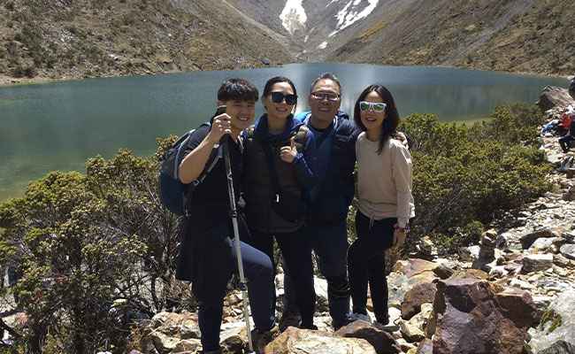 Taxi to Humantay Lake Cusco Peru with scenic Andes mountain views