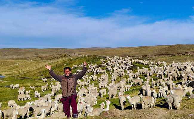 Rainbow Mountain Vinicunca hiking adventure in Peru