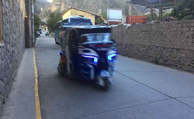 Authentic mototaxi experience in Sacred Valley